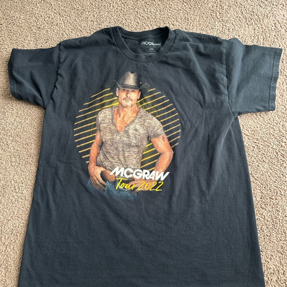 Tim McGraw Tour 2022 Black T-Shirt